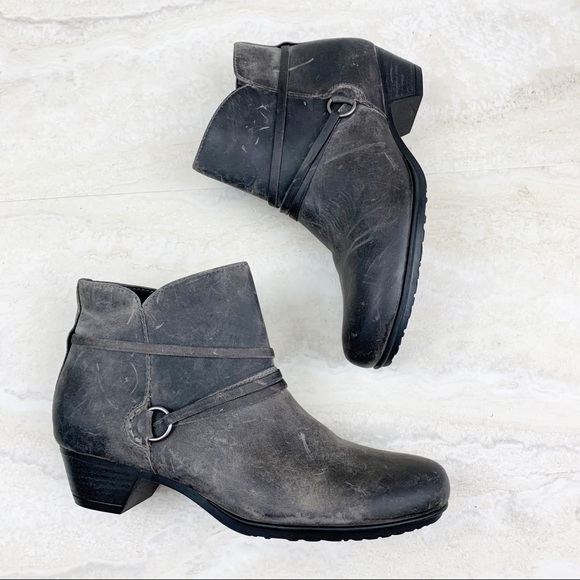 Abeo Shoes Abeo Maya Leather Ankle Boots Rustic Gray Poshmark